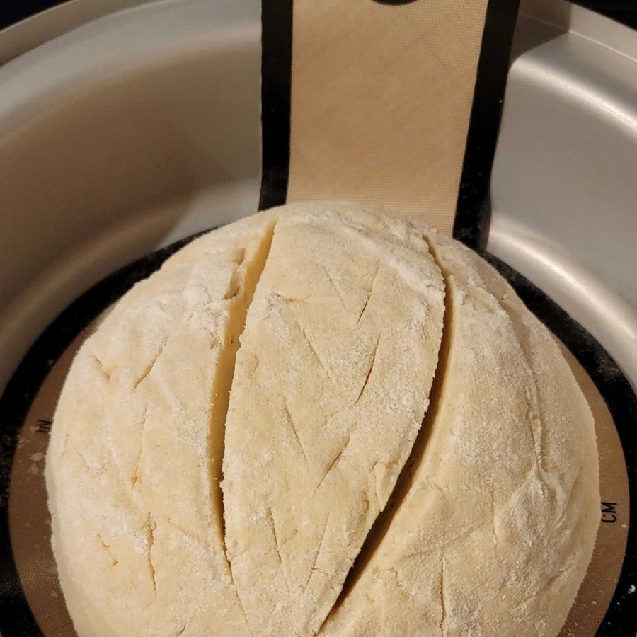 Sourdough bread baked by a customer with Benny