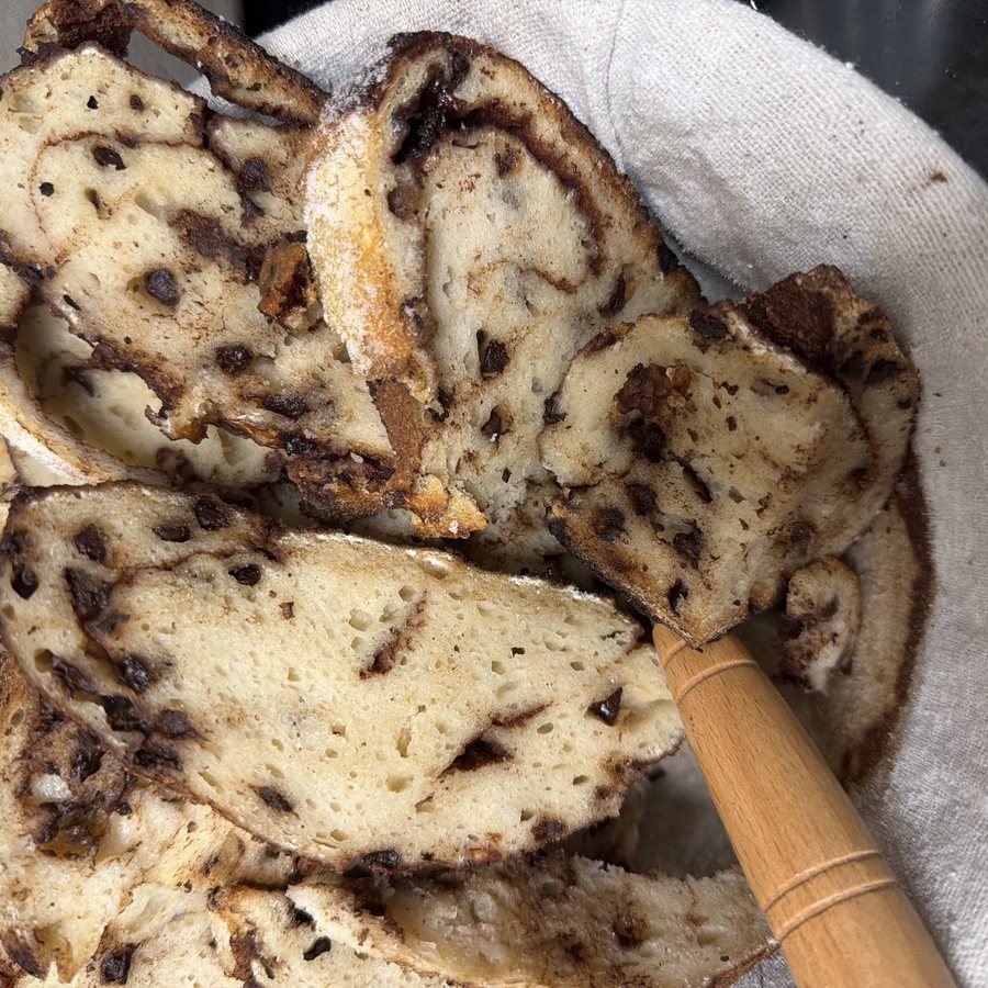 Sourdough bread baked by a customer with Benny
