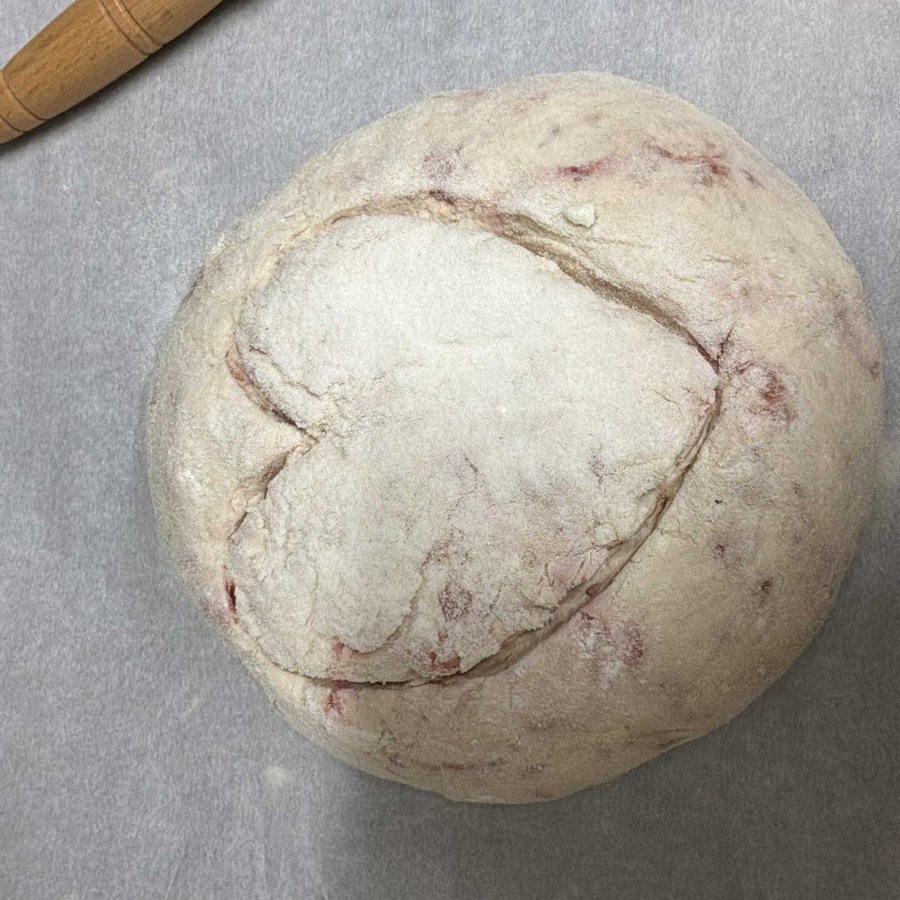 Sourdough bread baked by a customer with Benny