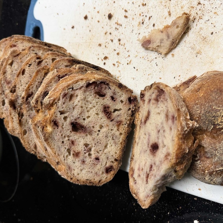 Sourdough bread baked by a customer with Benny