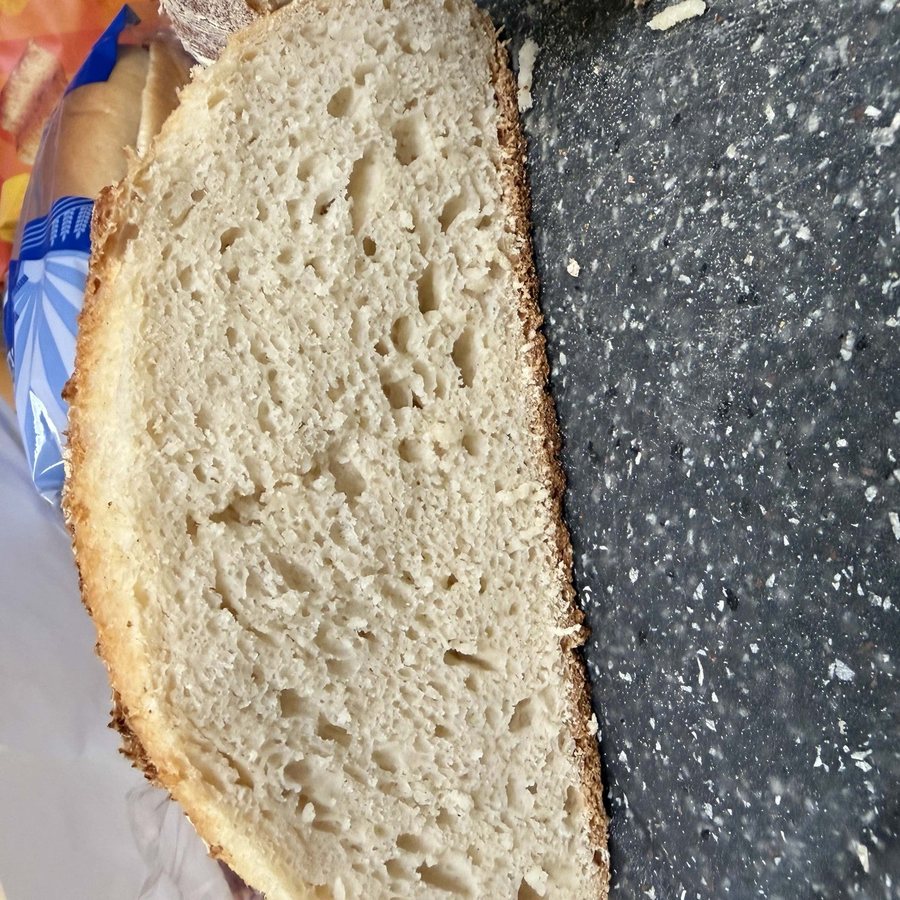 Sourdough bread baked by a customer with Benny